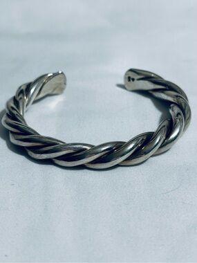 SILPADA Vintage 925 Sterling Silver Heavy Twisted Cable Cuff Bracelet B0014